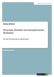Cover von Personale Identität und metaphysischer Realismus