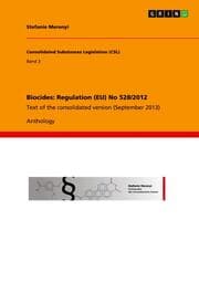 Cover von Biocides: Regulation (EU) No 528/2012