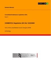 Cover von COSMETICS: Regulation (EC) No 1223/2009