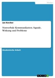 Cover von Nonverbale Kommunikation. Signale, Wirkung und Probleme