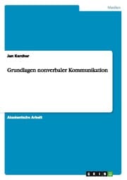 Cover von Grundlagen nonverbaler Kommunikation