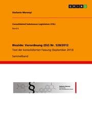 Cover von Biozide: Verordnung (EU) Nr. 528/2012