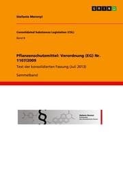 Cover von Pflanzenschutzmittel: Verordnung (EG) Nr. 1107/2009