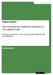 Cover von Das Schicksal des Studenten Anselmus in 'Der goldne Topf'