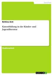 Cover von Kanonbildung in der Kinder- und Jugendliteratur