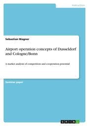 Cover von Airport operation concepts of Dusseldorf and Cologne/Bonn