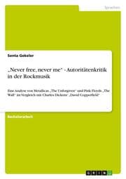 Cover von Never free, never me - Autoritätenkritik in der Rockmusik