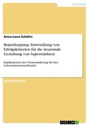 Cover von Brainshopping. Entwicklung von Erfolgskriterien für die neuronale Gestaltung von Supermärkten