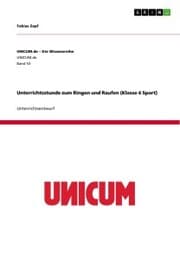 Cover von Unterrichtsstunde zum Ringen und Raufen (Klasse 4 Sport)