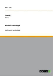 Cover von Schillers Genealogie