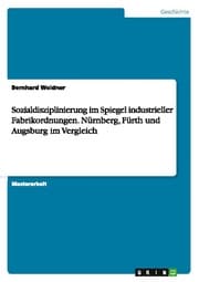 Cover von Sozialdisziplinierung im Spiegel industrieller Fabrikordnungen