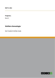 Cover von Schillers Genealogie