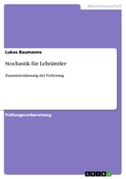 Cover von Stochastik für Lehrämtler