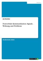Cover von Nonverbale Kommunikation.Signale, Wirkung und Probleme