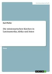 Cover von Die missionarischen Kirchen in Lateinamerika, Afrika und Asien