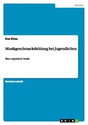 Cover von Musikgeschmacksbildung bei Jugendlichen