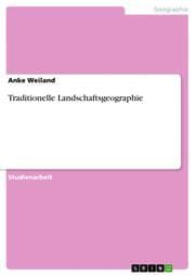 Cover von Traditionelle Landschaftsgeographie