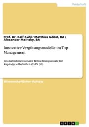 Cover von Innovative Vergütungsmodelle im Top Management