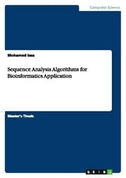 Cover von Sequence Analysis Algorithms for Bioinformatics Application