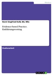 Cover von Evidence-based Practice. Einführungsvortrag