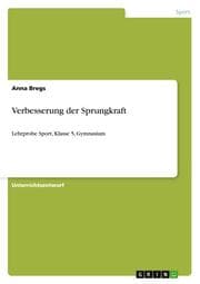 Cover von Verbesserung der Sprungkraft