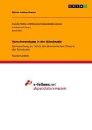 Cover von Verschwendung in der Bürokratie