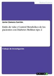Cover von Estilo de vida y Control Metabólico de los pacientes con Diabetes Mellitus tipo 2