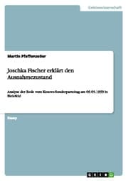 Cover von Joschka Fischer erklärt den Ausnahmezustand