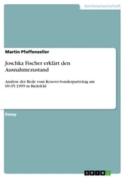 Cover von Joschka Fischer erklärt den Ausnahmezustand