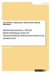 Cover von Kleinstunternehmen - Welche Bankverbindung ist für ein durchschnittliches Kleinstunternehmen am attraktivsten?