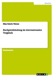 Cover von Buchpreisbindung im internationalen Vergleich