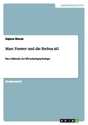 Cover von Marc Forster und die Erebus AG