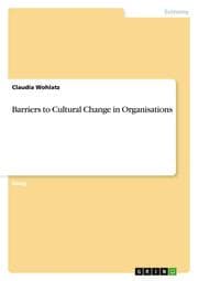 Cover von Barriers to Cultural Change in Organisations