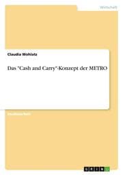Cover von Das 'Cash and Carry'-Konzept der METRO