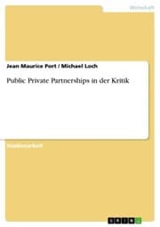 Cover von Public Private Partnerships in der Kritik