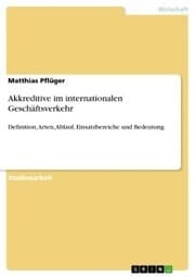 Cover von Akkreditive im internationalen Geschäftsverkehr