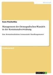 Cover von Management des Demografischen Wandels in der Kommunalverwaltung