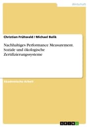 Cover von Nachhaltiges Performance Measurement. Soziale und ökologische Zertifizierungssysteme