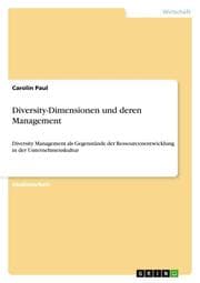 Cover von Diversity-Dimensionen und deren Management