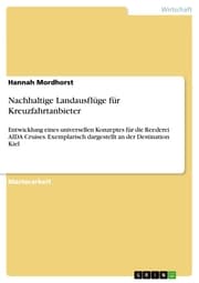 Cover von Nachhaltige Landausflüge für Kreuzfahrtanbieter