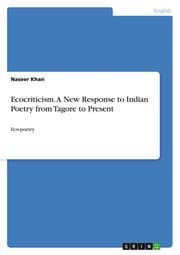 Cover von Ecocriticism.A New Response to Indian Poetry from Tagore to Present