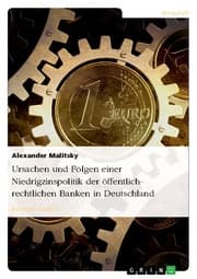 Cover von Ursachen und Folgen einer Niedrigzinspolitik der öffentlich-rechtlichen Banken in Deutschland