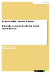 Cover von Internal Accounting Control at Kojach Pharm Limited