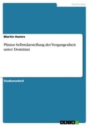 Cover von Plinius Selbstdarstellung der Vergangenheit unter Domitian