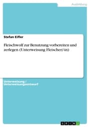 Cover von Fleischwolf zur Benutzung vorbereiten und zerlegen (Unterweisung Fleischer/-in)