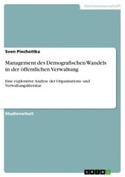 Cover von Management des Demografischen Wandels in der öffentlichen Verwaltung
