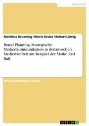 Cover von Brand Planning. Strategische Markenkommunikation in dynamischen Medienwelten am Beispiel der Marke Red Bull