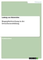 Cover von Biographieforschung in der Erwachsenenbildung