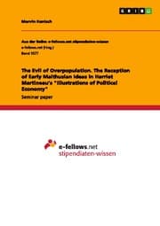 Cover von The Evil of Overpopulation. The Reception of Early Malthusian Ideas in Harriet Martineaus 'Illustrations of Political Economy'