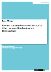 Cover von Brechen von Mundservietten 'Dschunke' (Unterweisung Hotelkaufmann / Hotelkauffrau)